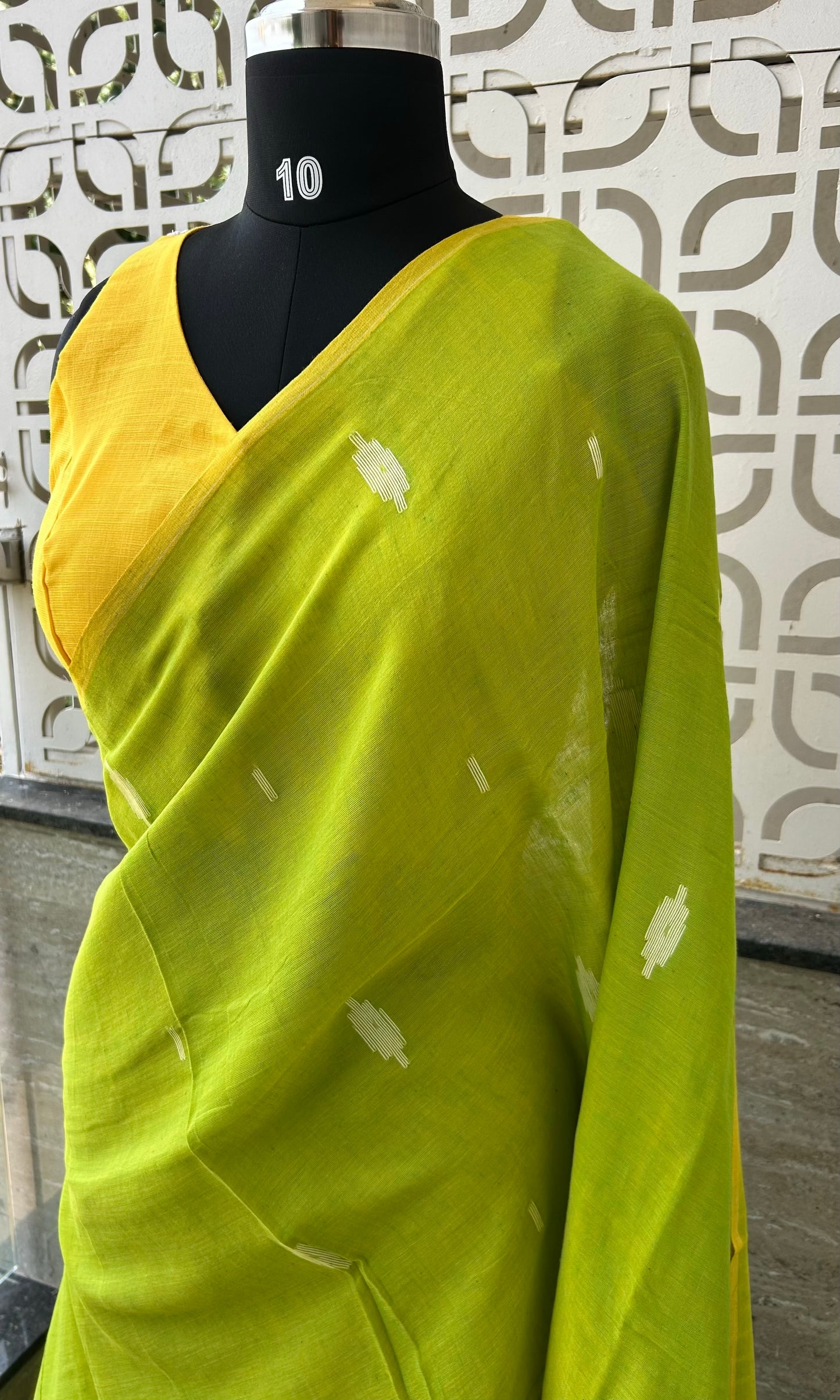 GREEN MUL JAMDANI SAREE