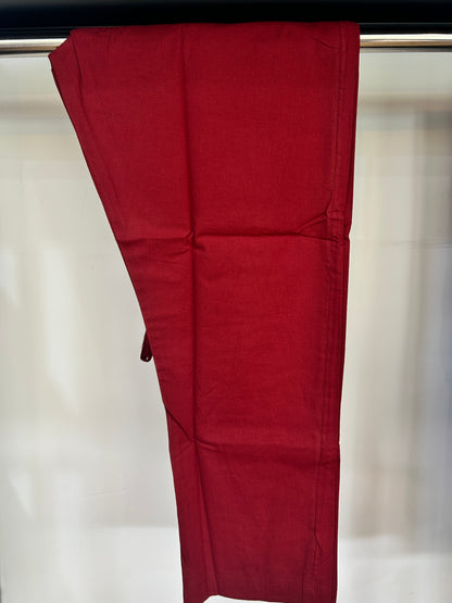 RED GAMTHI COTTON SUIT