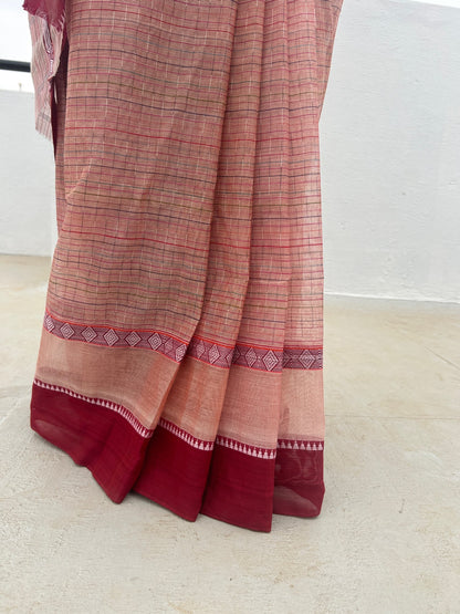 BROWN NARAYANPET SAREE