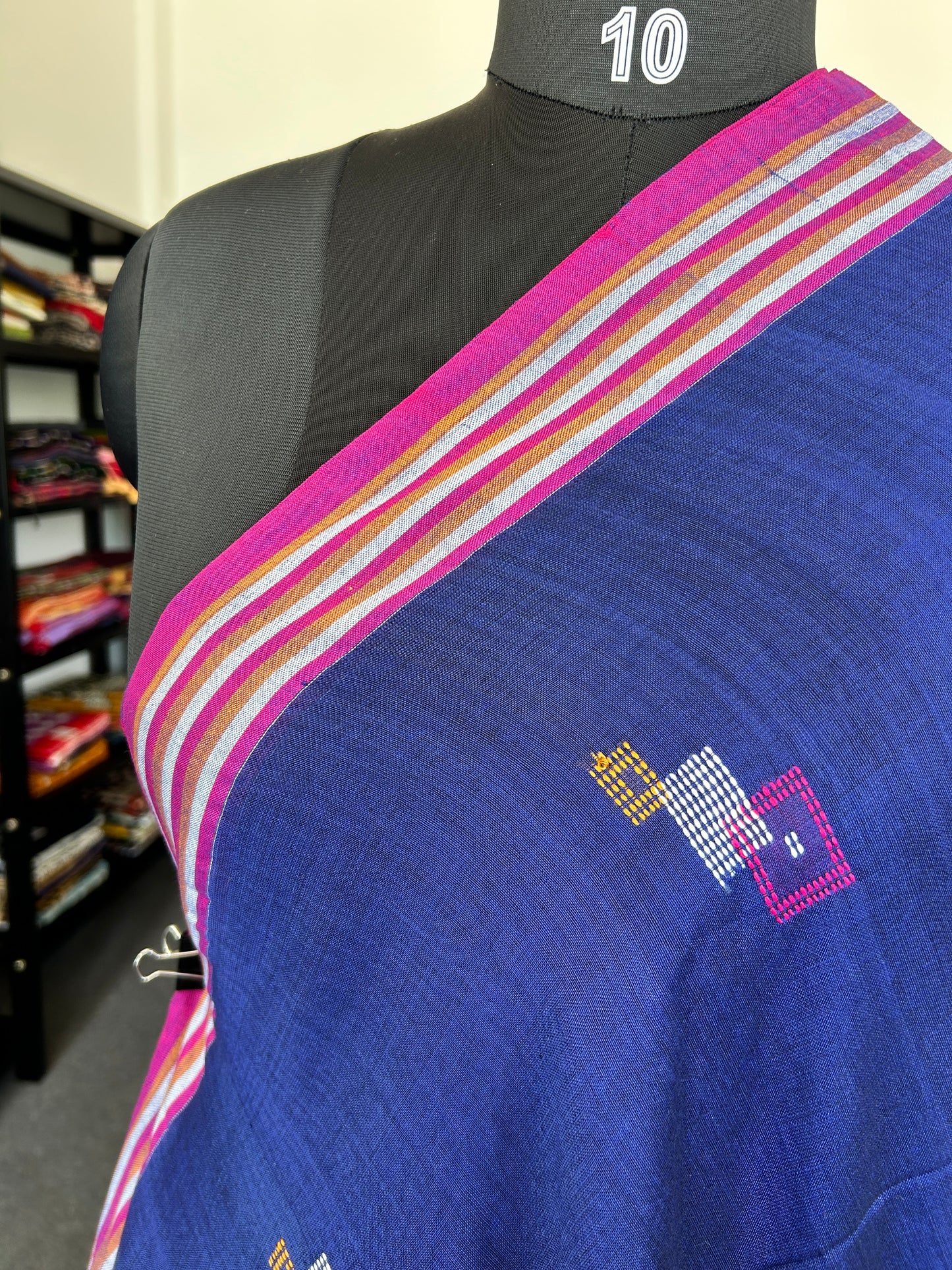 BLUE JAMDANI SAREE