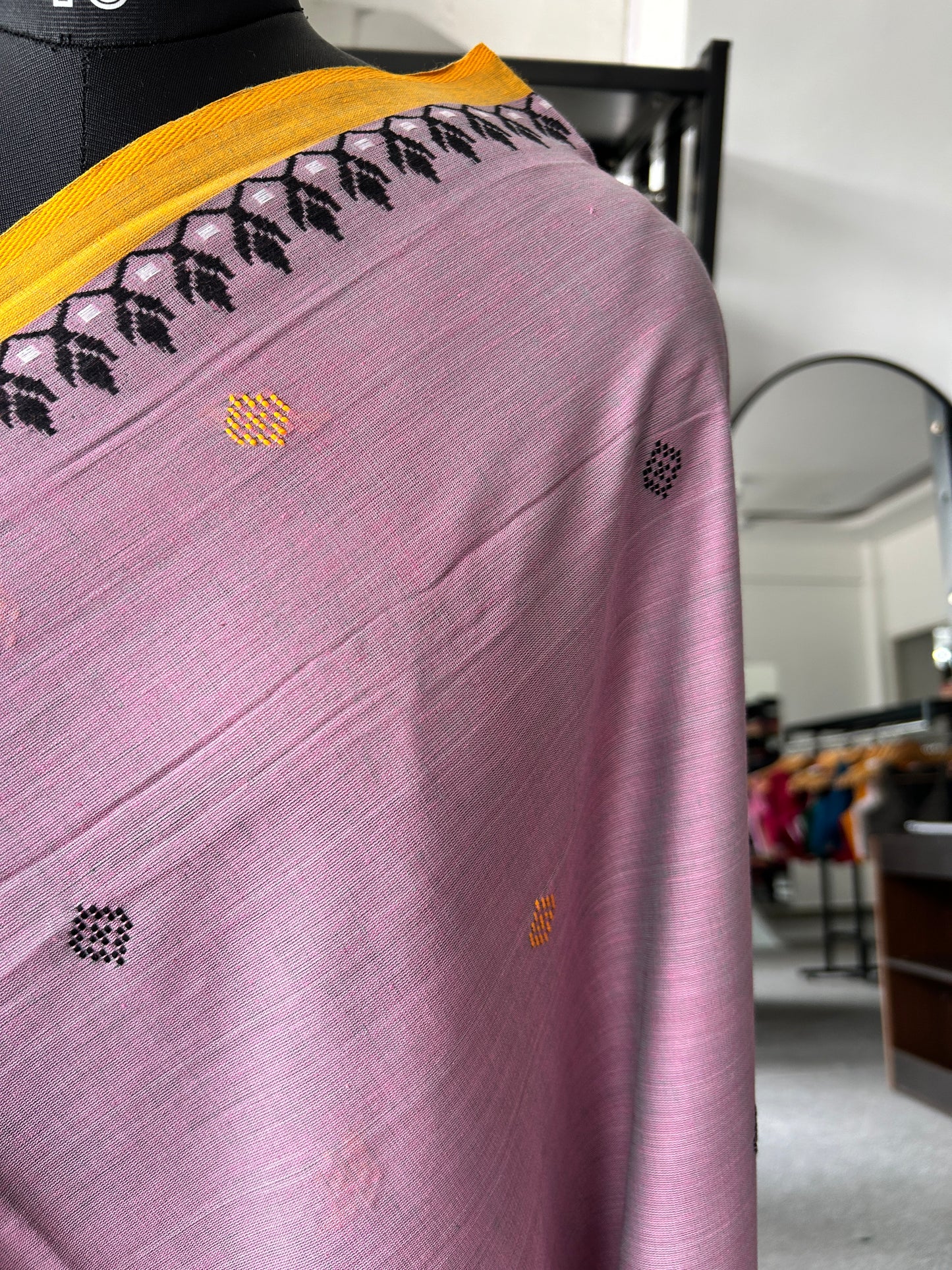 PINK DHANIAKHALI SAREE