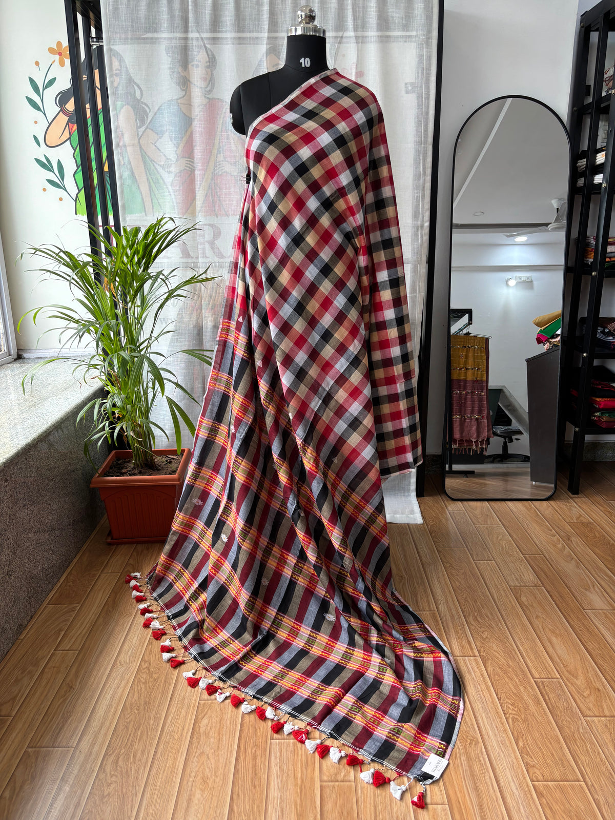 BLACK INSPIRED BHUJODI SAREE