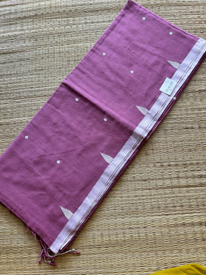 PINK MUL JAMDANI SAREE