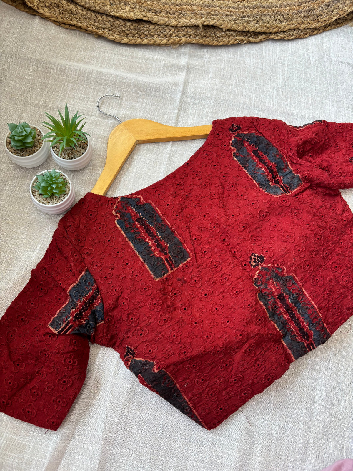 MARRON HAKOBA BLOUSE