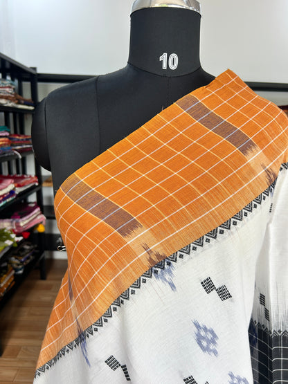 ORANGE DHANIAKHALI SAREE