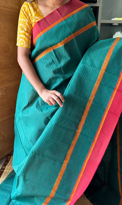 GREEN NARAYANPET SAREE