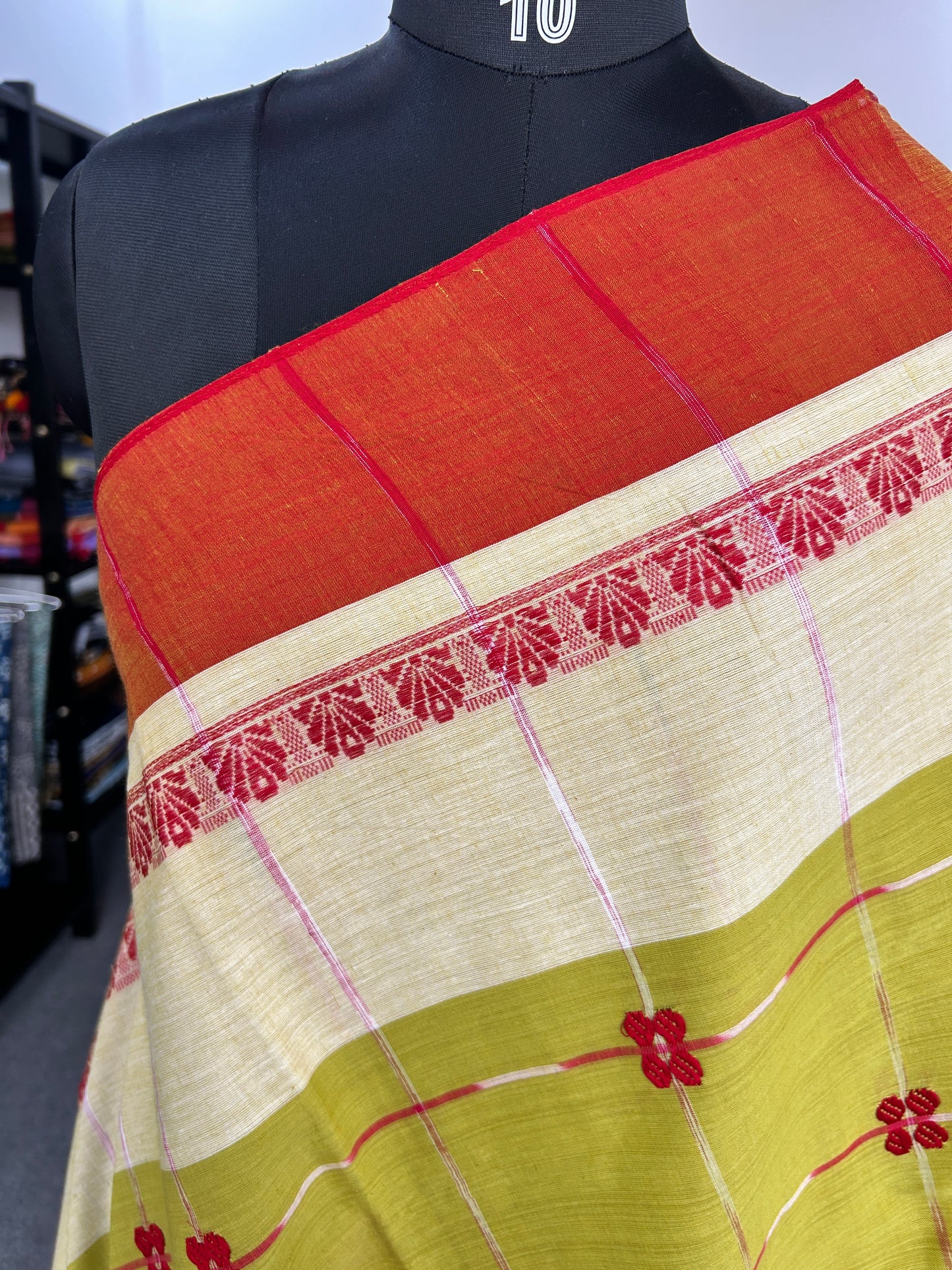 GREEN DHANIAKHALI SAREE