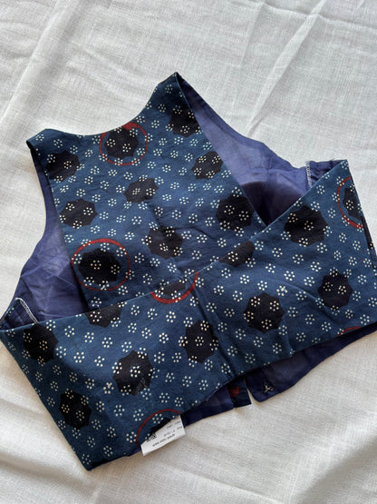 Blue cotton blouse