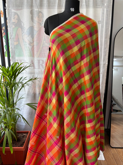ORANGE INSPIRED BHUJODI SAREE