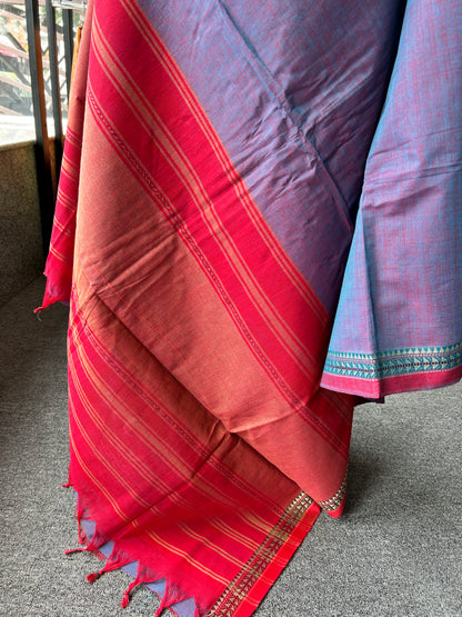 Purple DHANIAKHALI SAREE