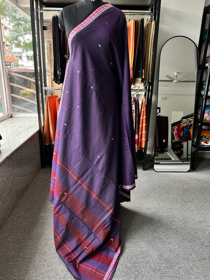 PURPLE DHANIAKHALI SAREE
