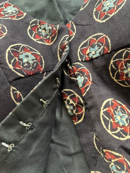 BLACK COTTON BLOUSE