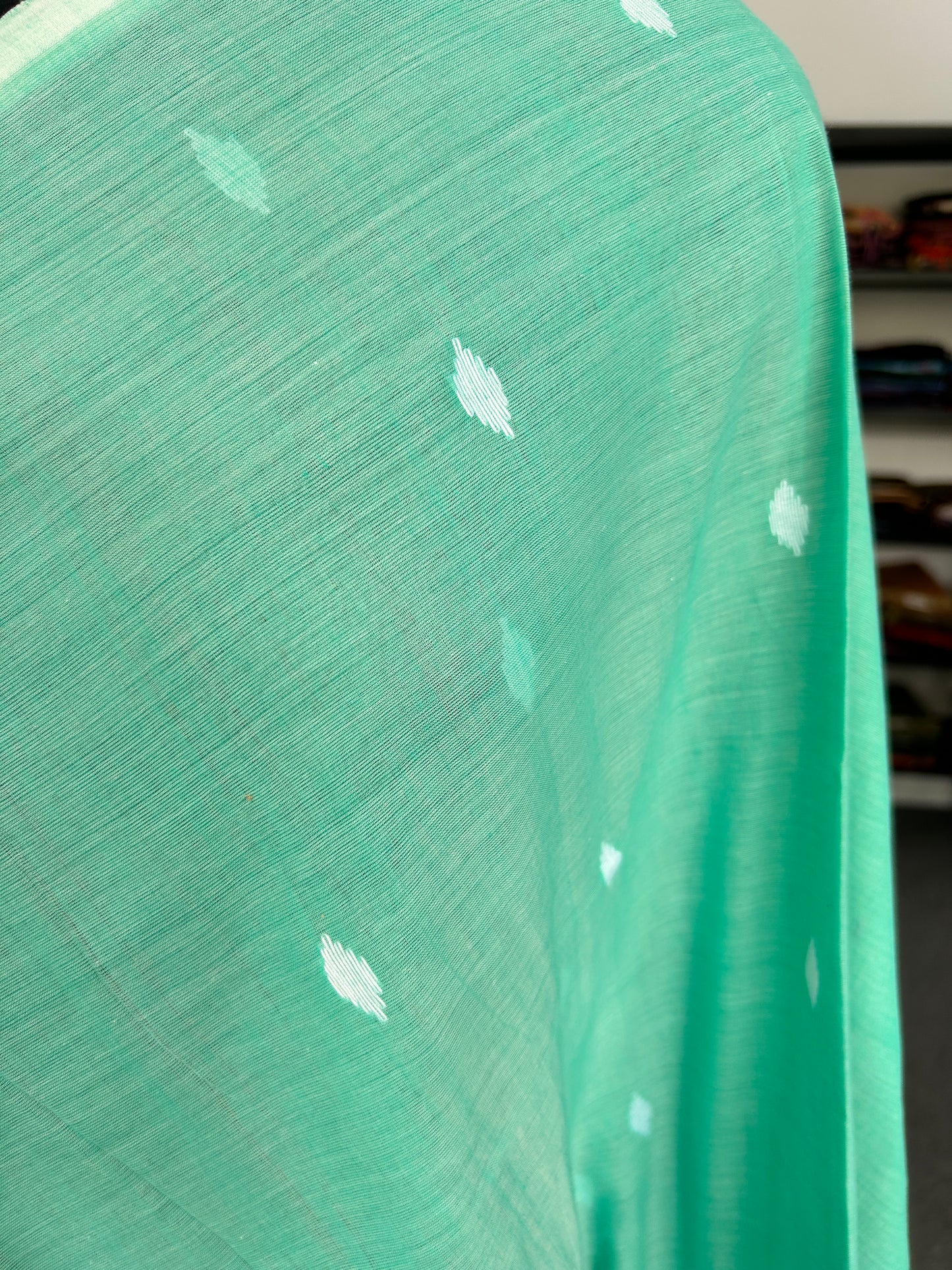 GREEN JAMDANI SAREE