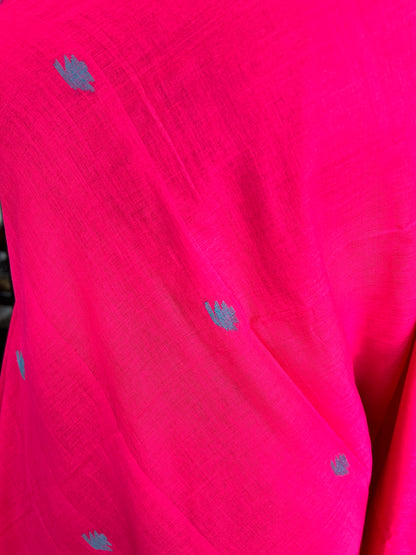 PINK JAMDANI SAREE
