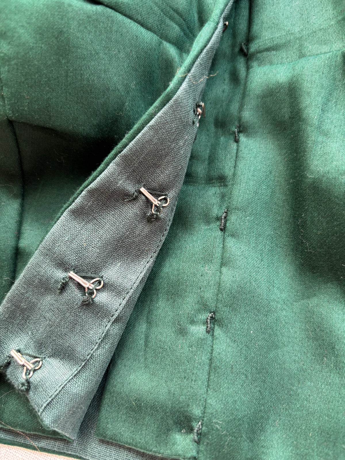 GREEN COTTON BLOUSE