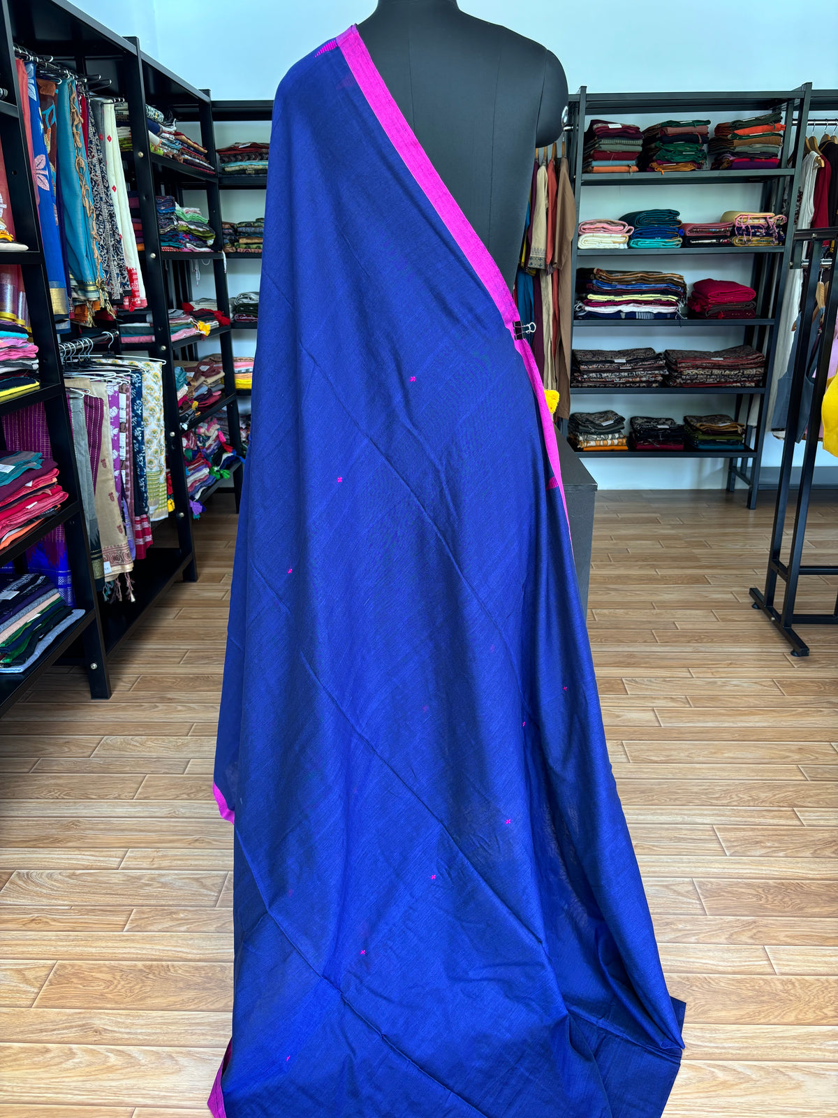 BLUE JAMDANI SAREE