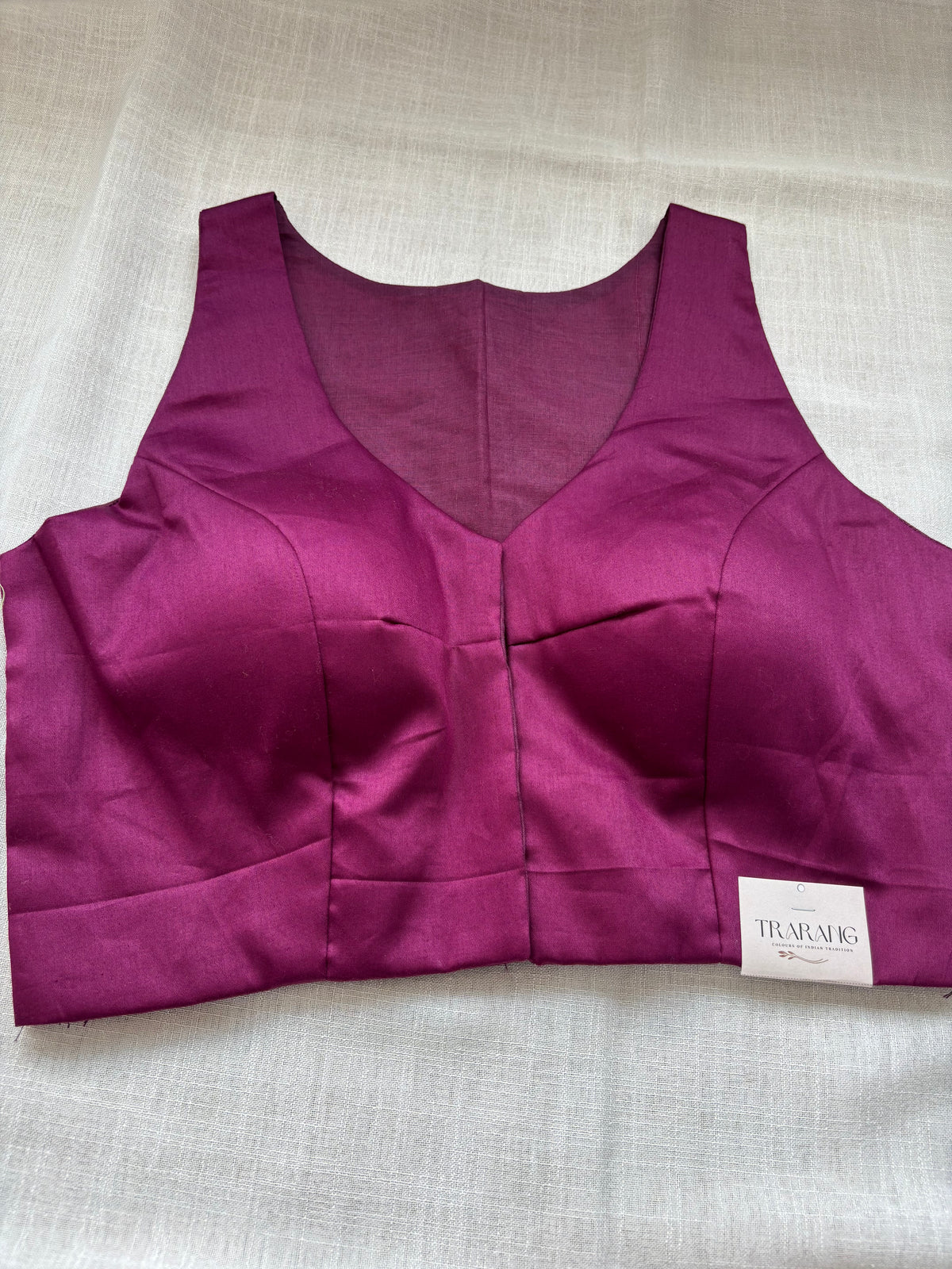PURPLE COTTON BLOUSE