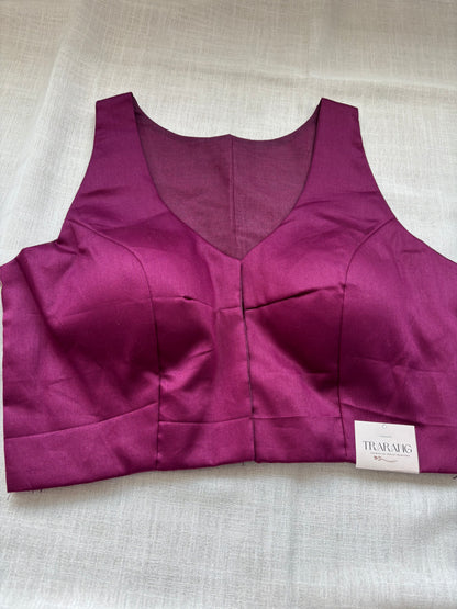 PURPLE COTTON BLOUSE