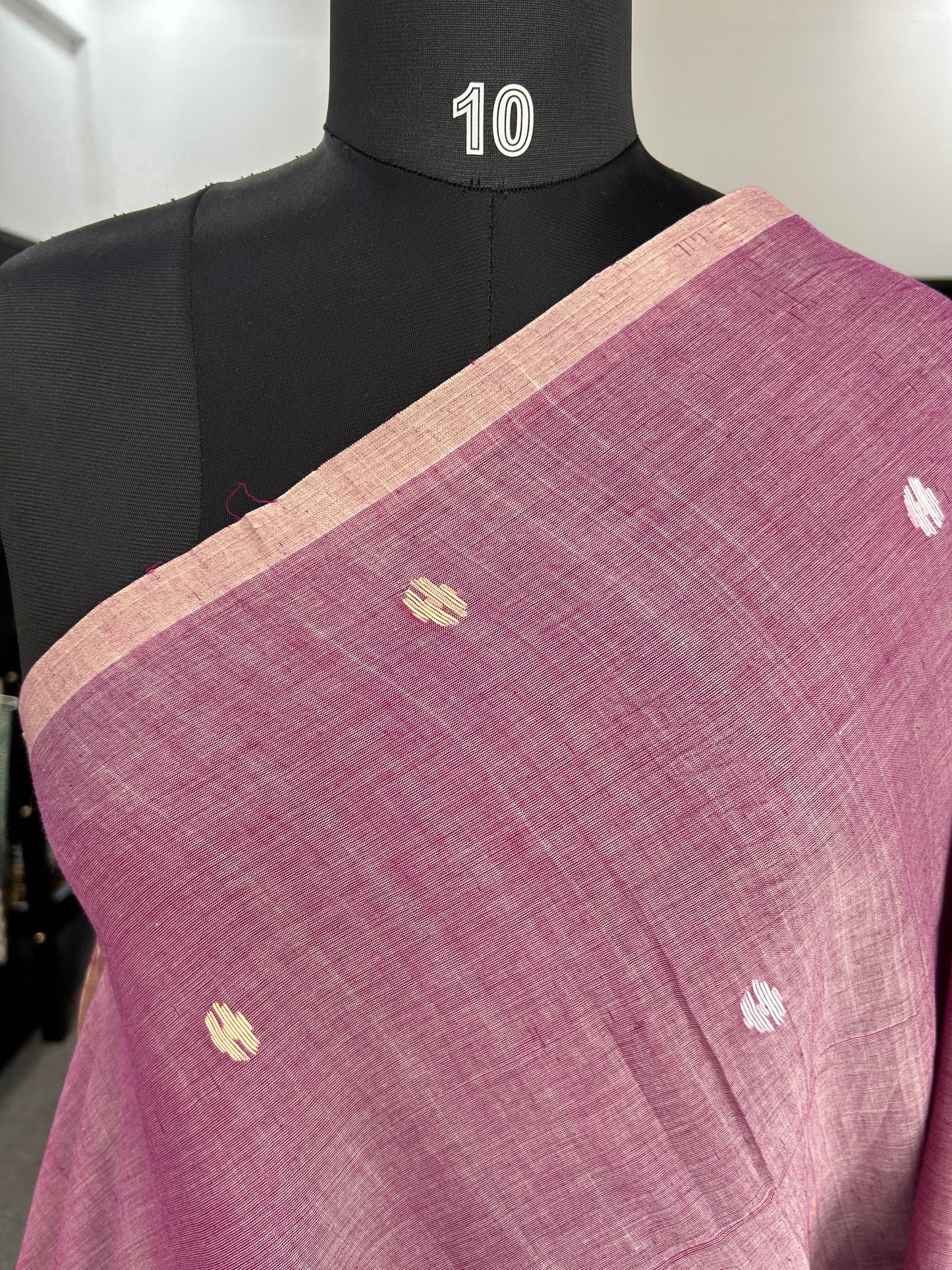 PINK MUL JAMDANI SAREE