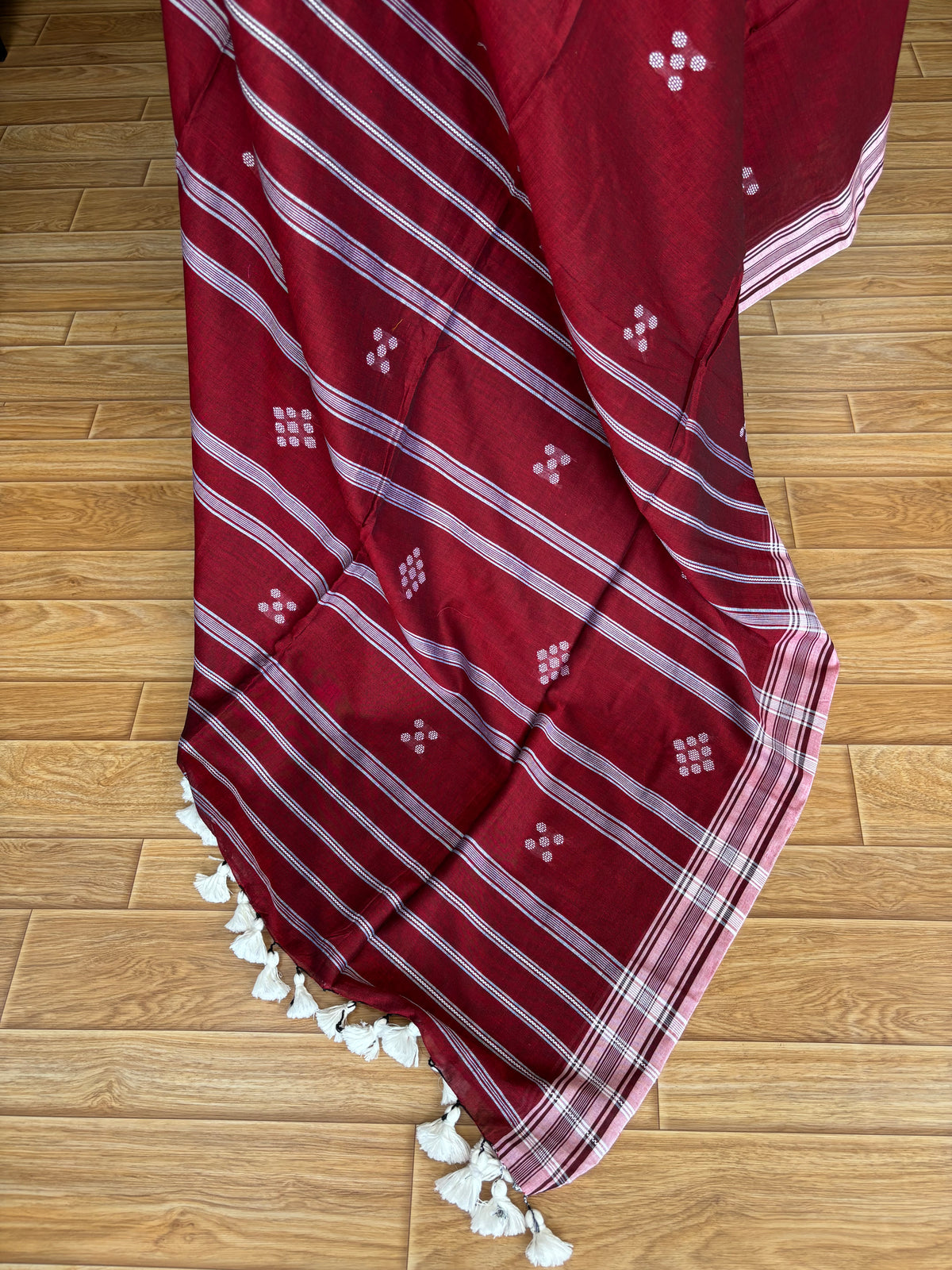 RED BHUJODI SAREE