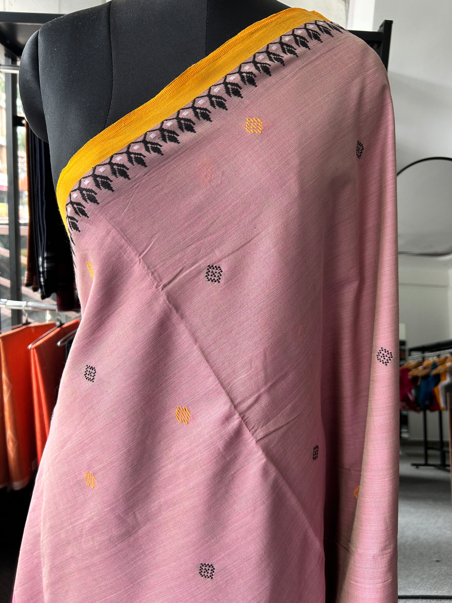 PINK DHANIAKHALI SAREE