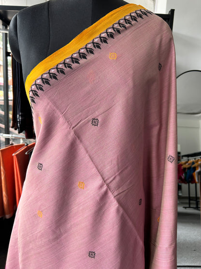 PINK DHANIAKHALI SAREE