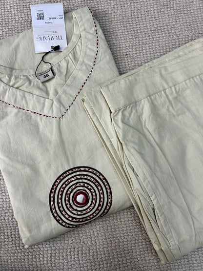 WHITE COTTON SUIT