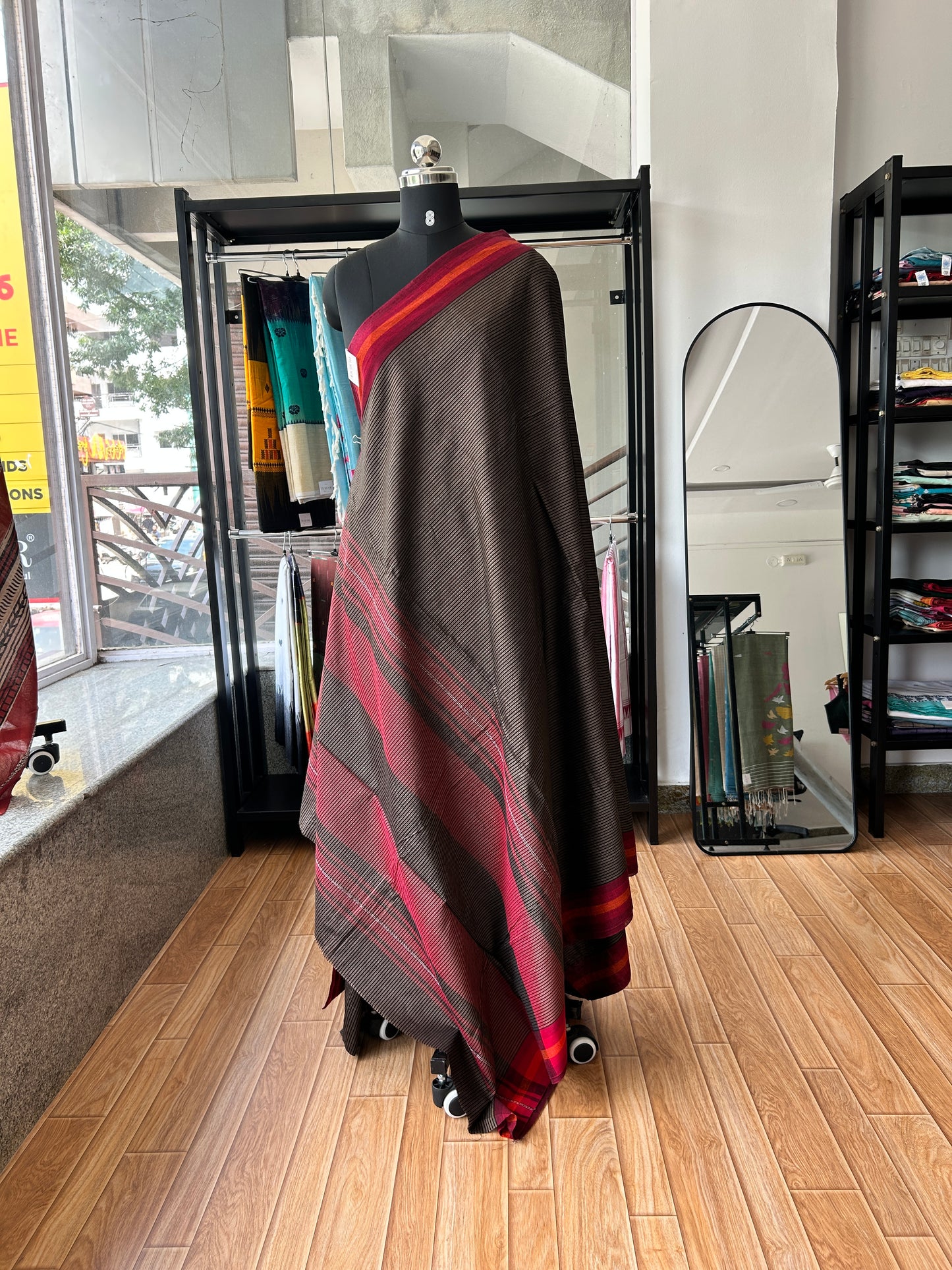 BLACK DHANIAKHALI SAREE