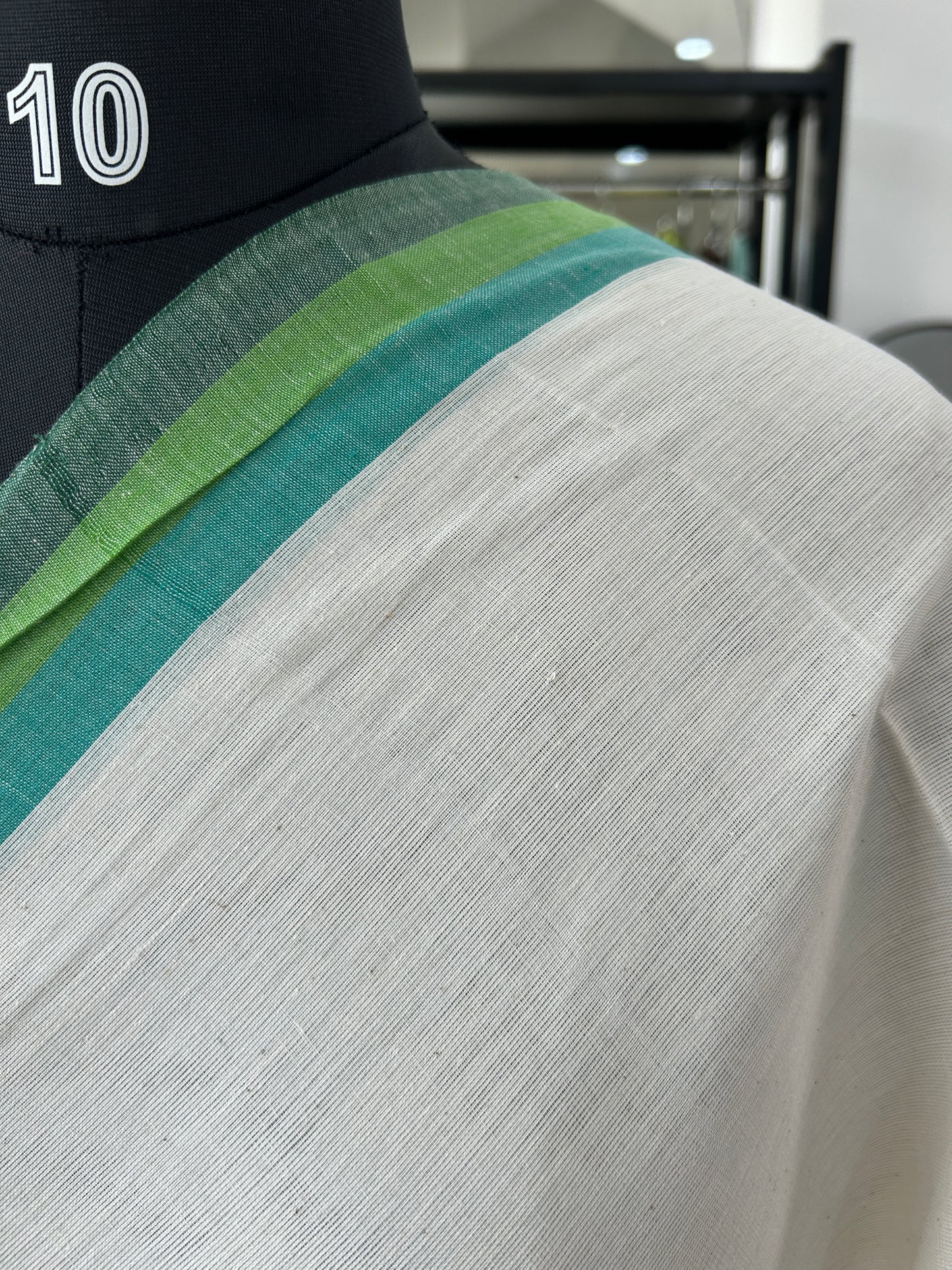 WHITE DHANIAKHALI SAREE