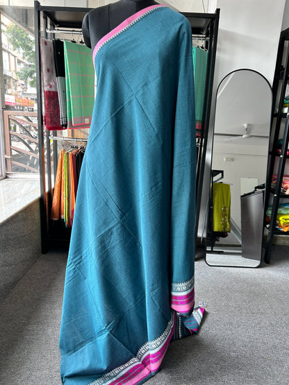 BLUE DHANIAKHALI SAREE