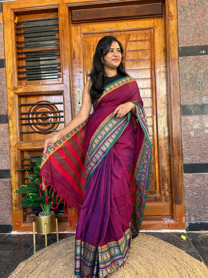 Pink NARAYANPET SAREE