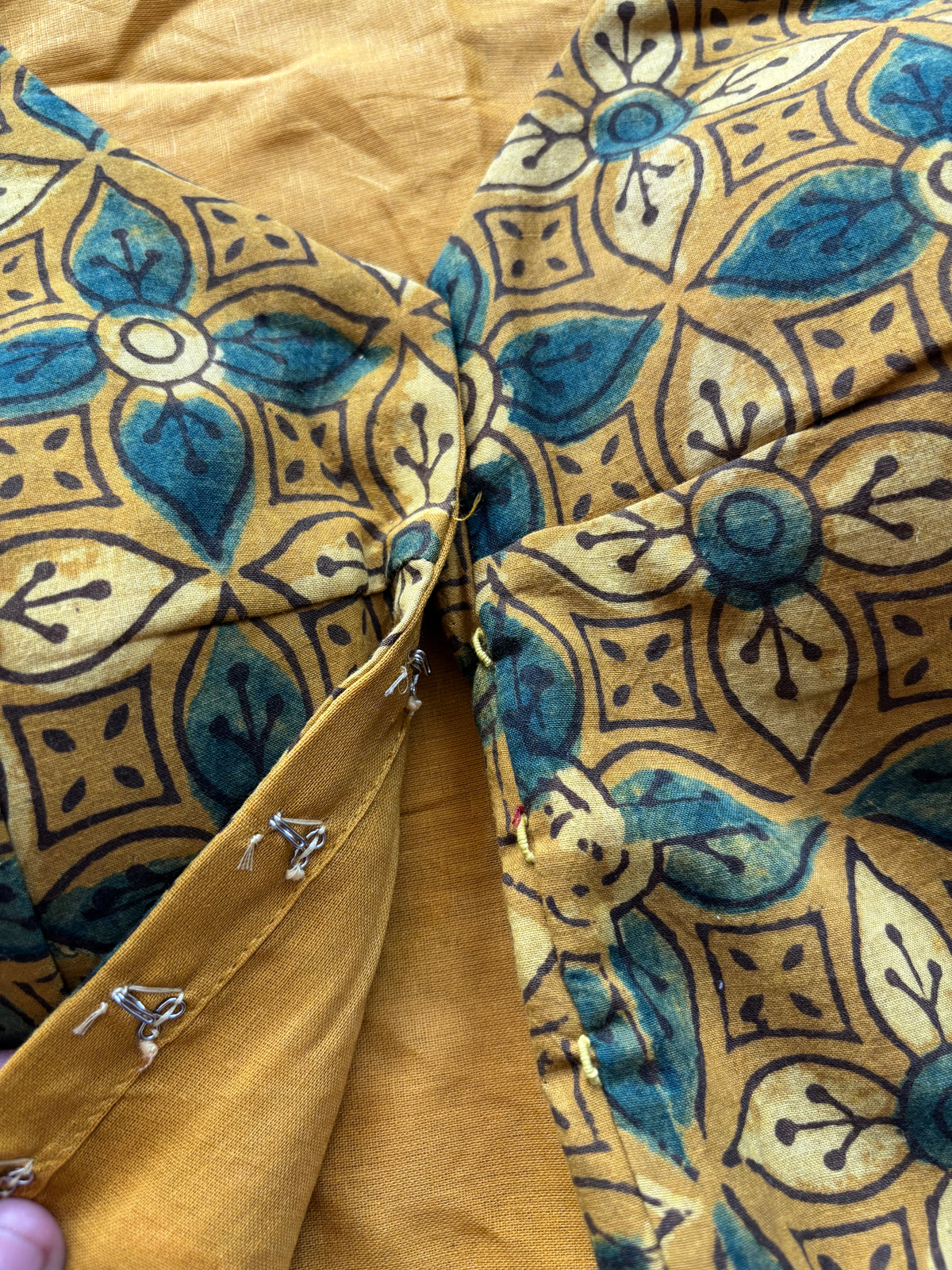 YELLOW COTTON BLOUSE