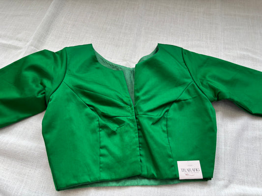 GREEN COTTON BLOUSE