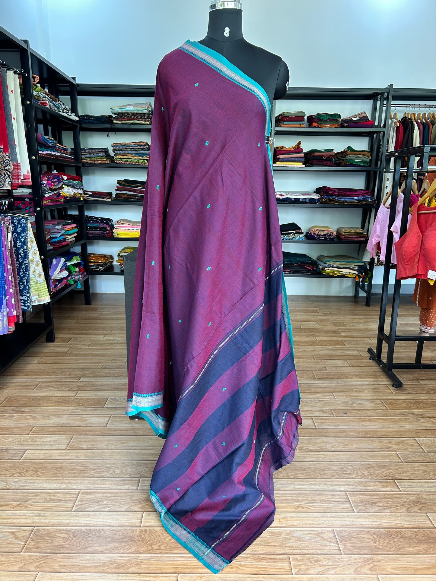 PINK DHANIAKHALI SAREE