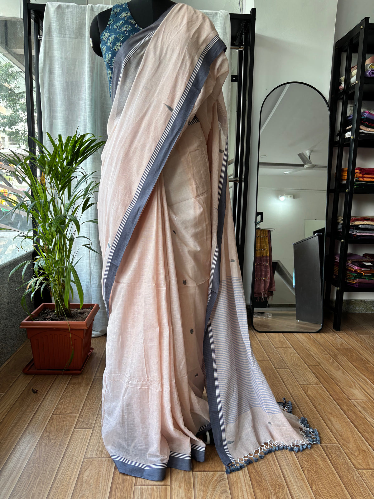 OFF WHITE JAMDANI SAREE