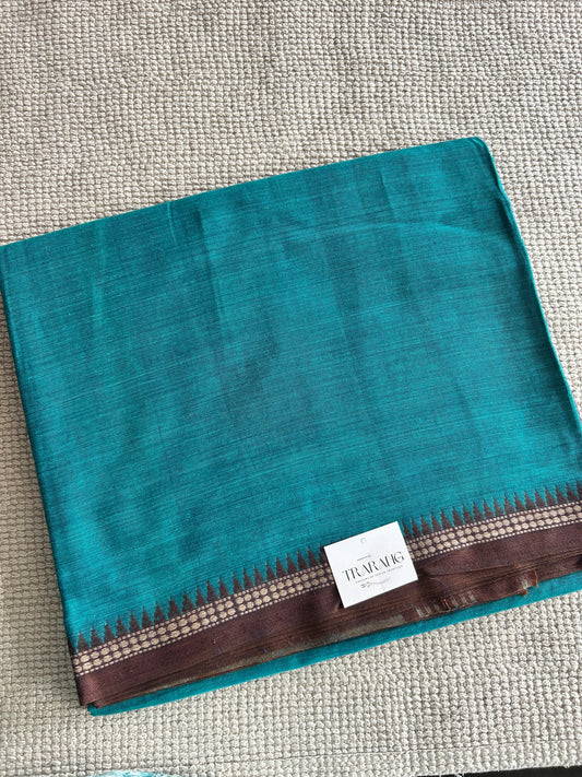 BLUE DHANIAKHALI SAREE