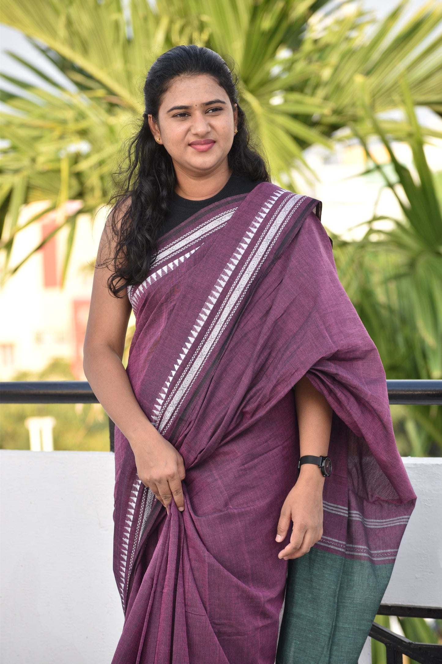 PINK DHANIAKHALI SAREE