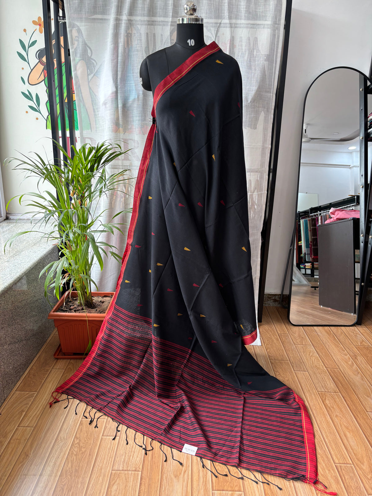 BLACK JAMDANI SAREE
