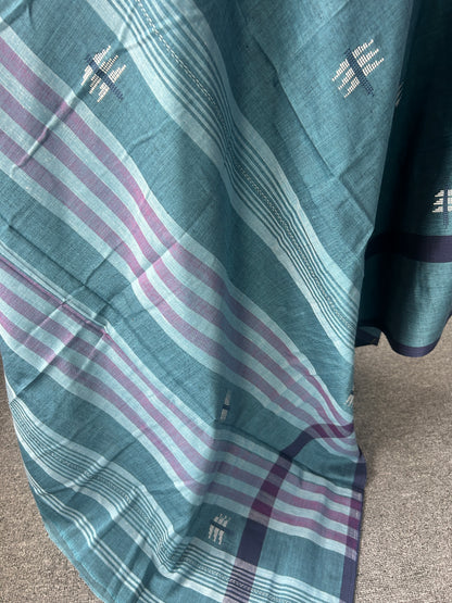 BLUE DHANIAKHALI SAREE