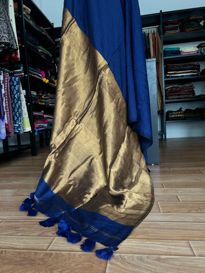 NAVY BLUE ACRYLIC SAREE