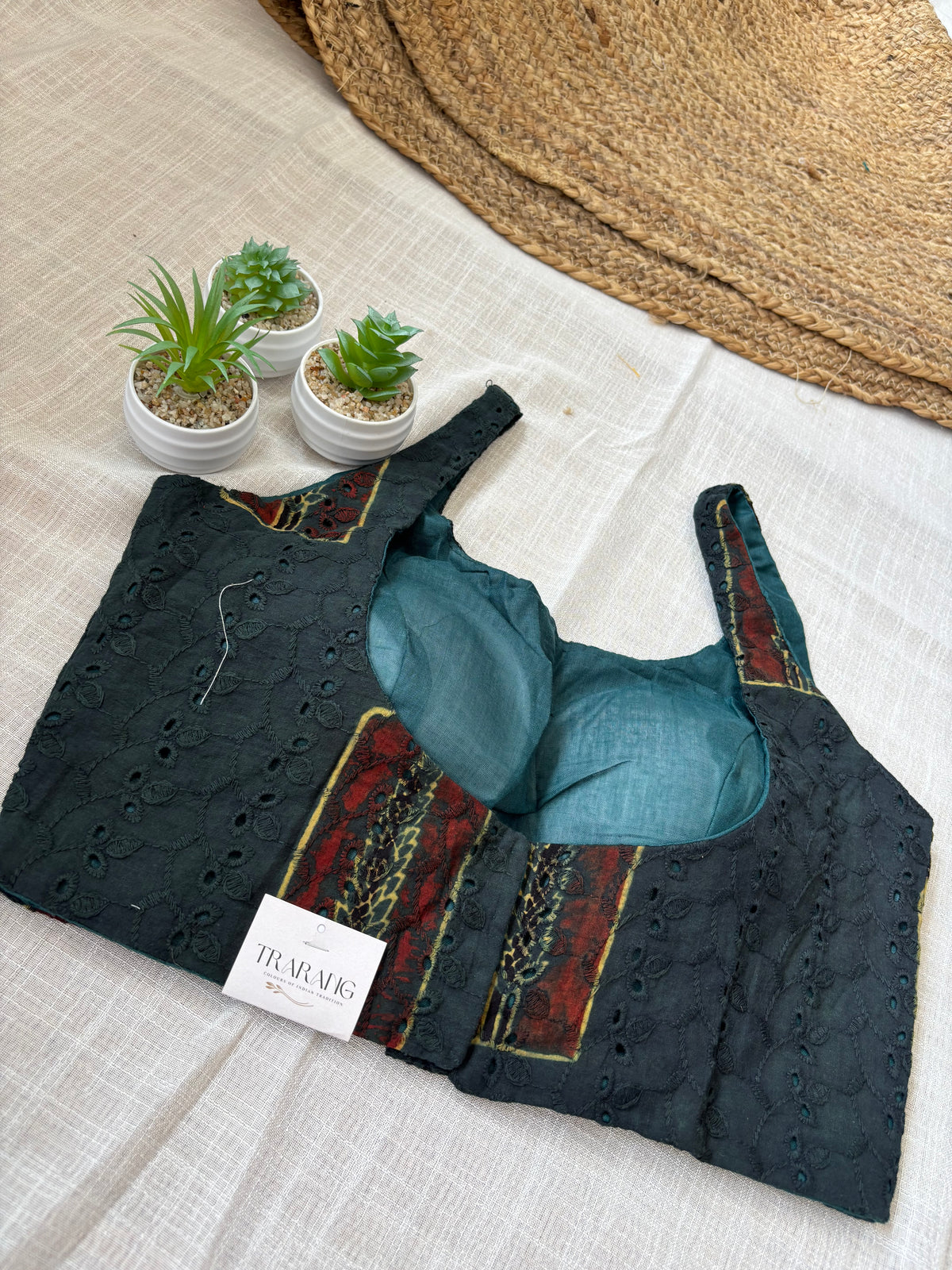 GREEN HAKOBA BLOUSE