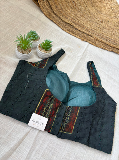 GREEN HAKOBA BLOUSE