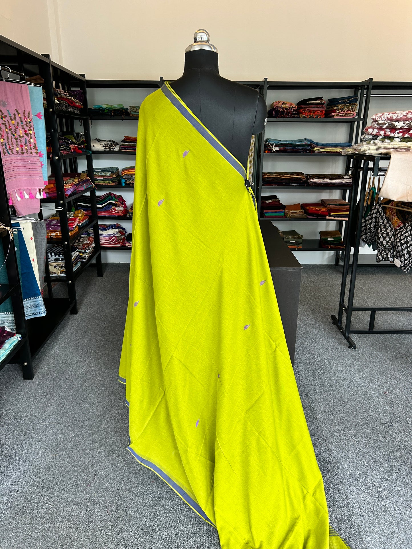 GREEN JAMDANI SAREE