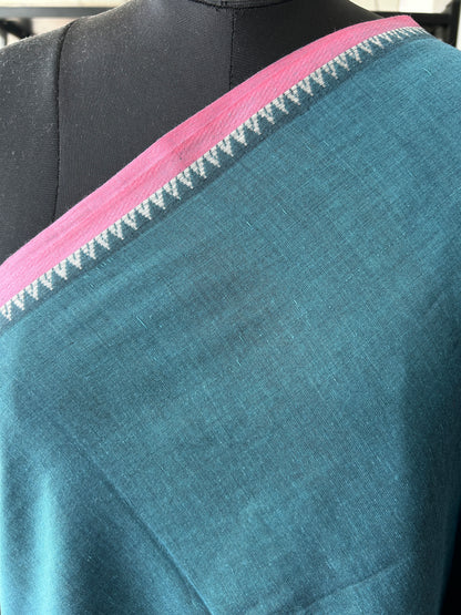 BLUE DHANIAKHALI SAREE