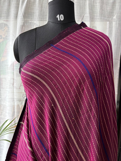 PURPLE MERCERISED SAREE