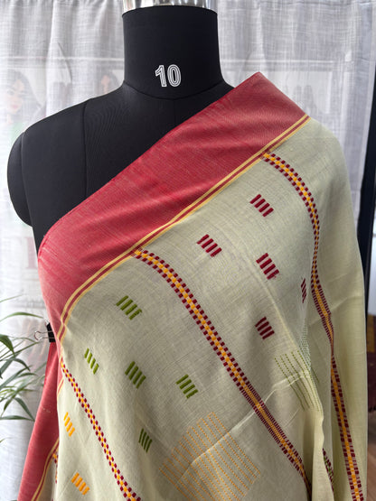 LIGHT GREEN JAMDANI SAREE