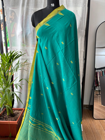 BLUE JAMDANI SAREE
