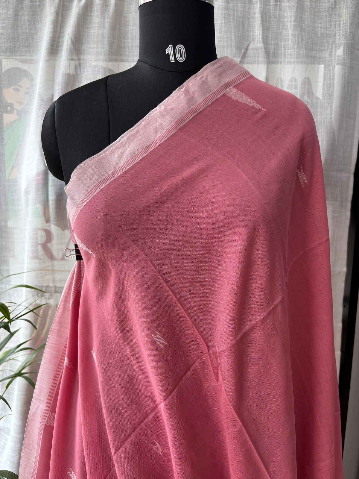 PINK JAMDANI SAREE