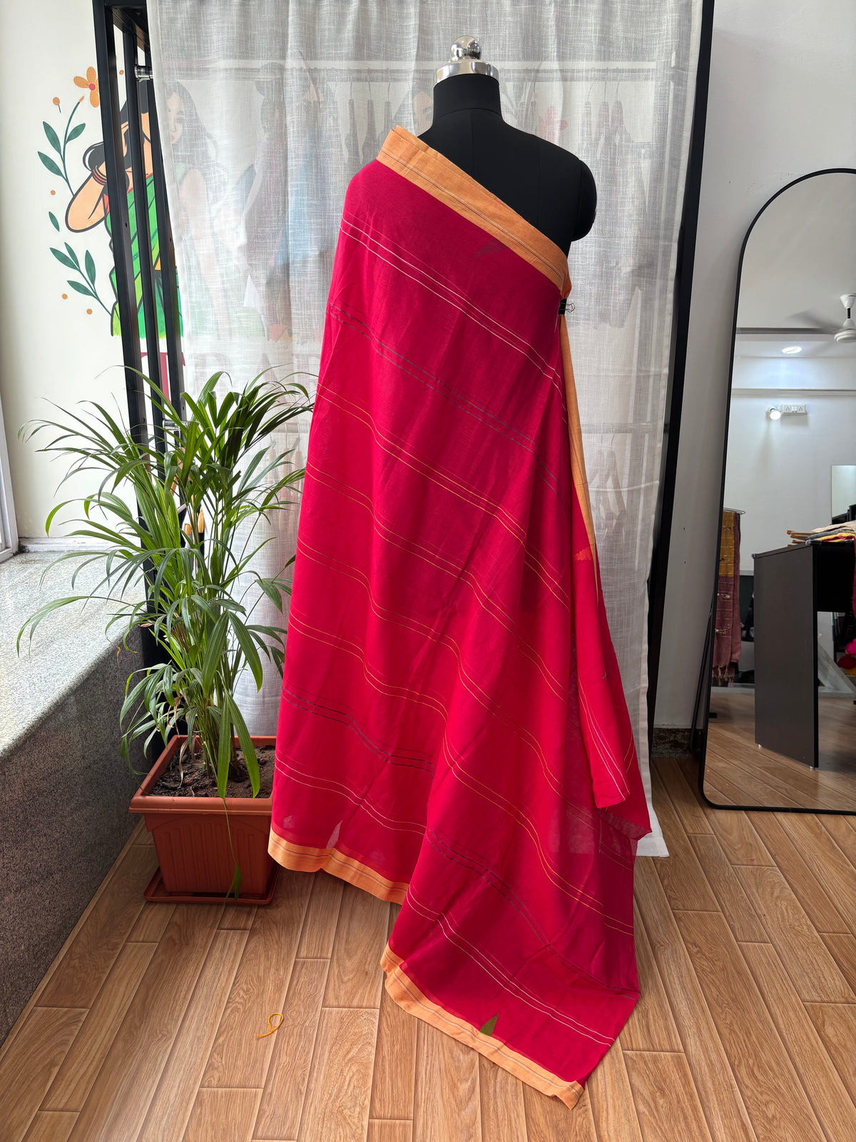 PINK JAMDANI SAREE