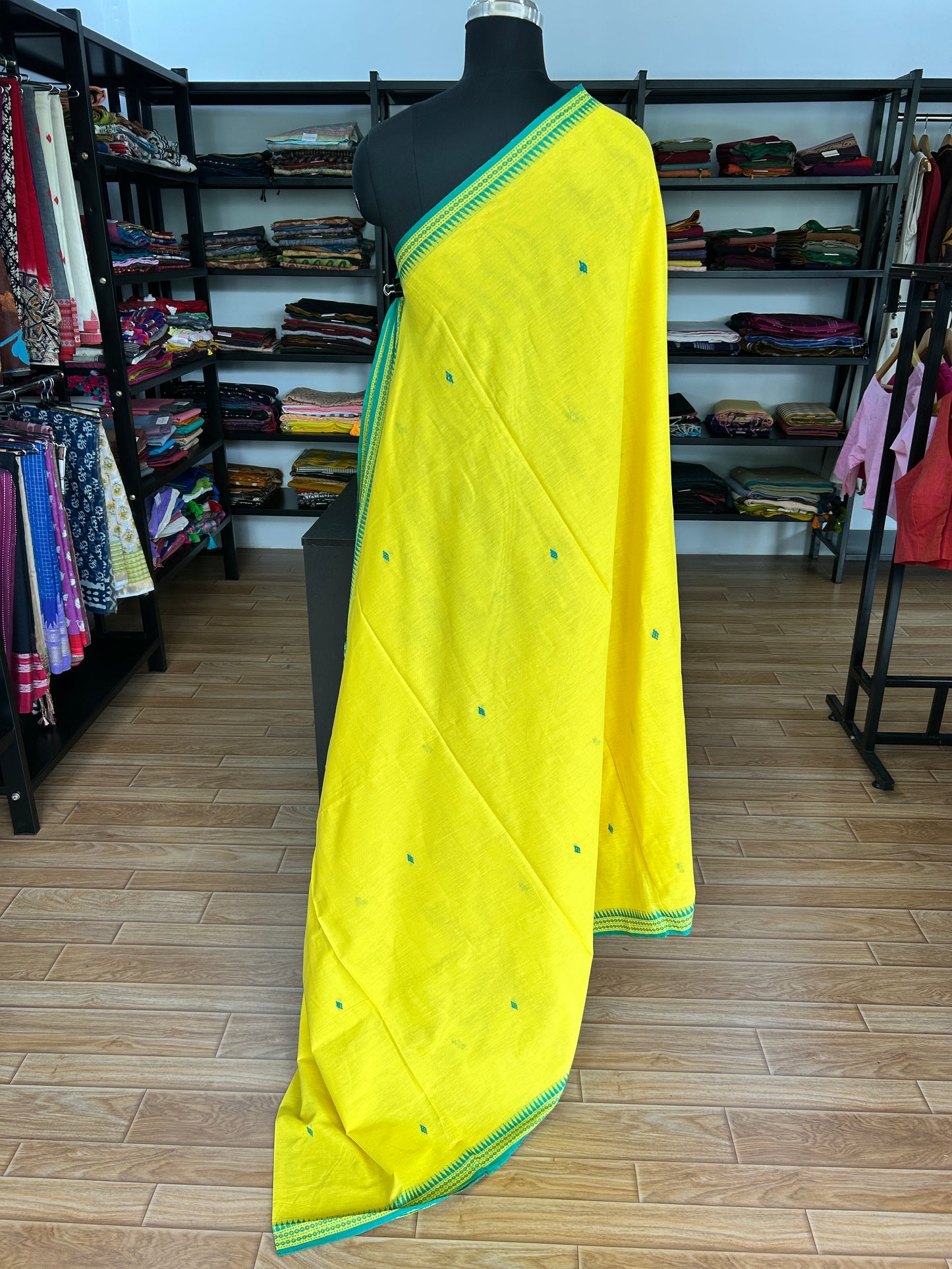 YELLOW DHANIAKHALI SAREE